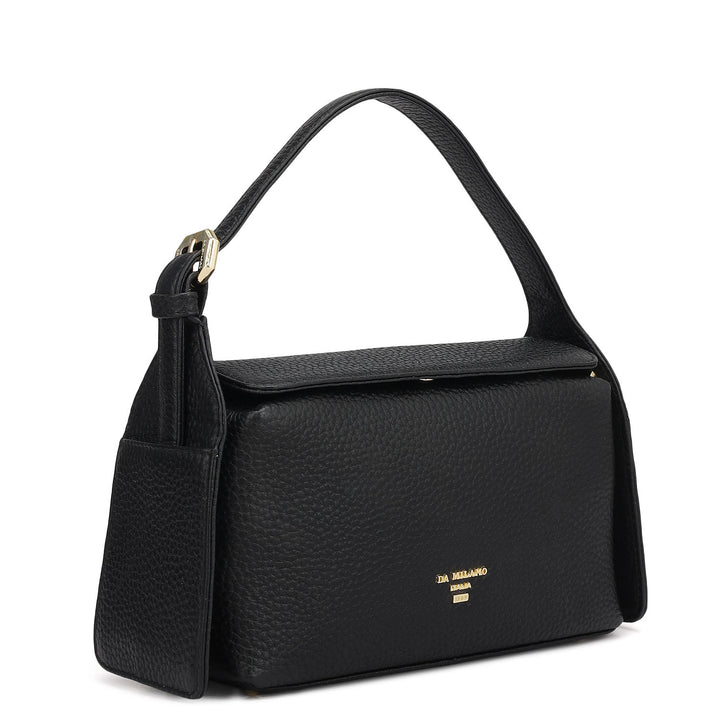 Small Wax Leather Sling - Black