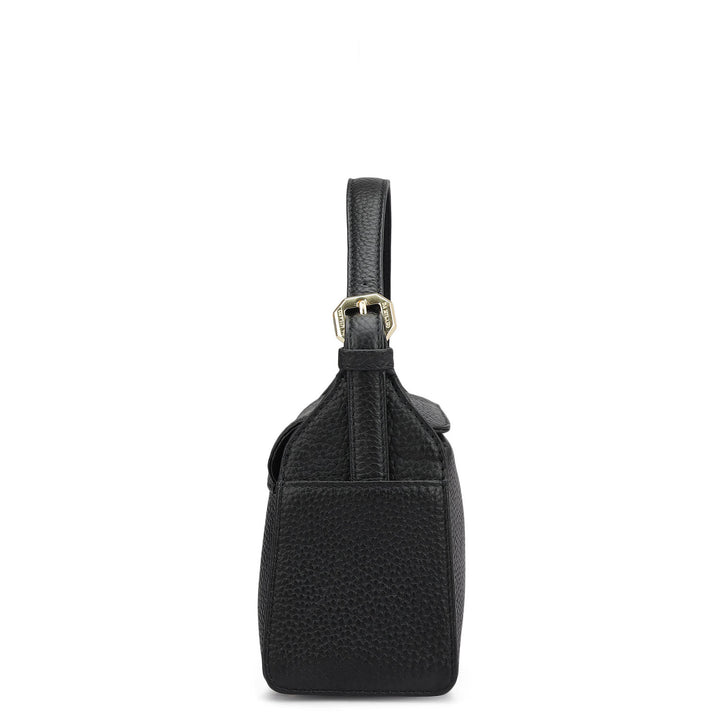 Small Wax Leather Sling - Black