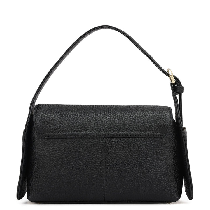 Small Wax Leather Sling - Black