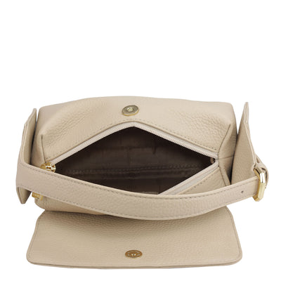 Small Wax Leather Sling - Dove