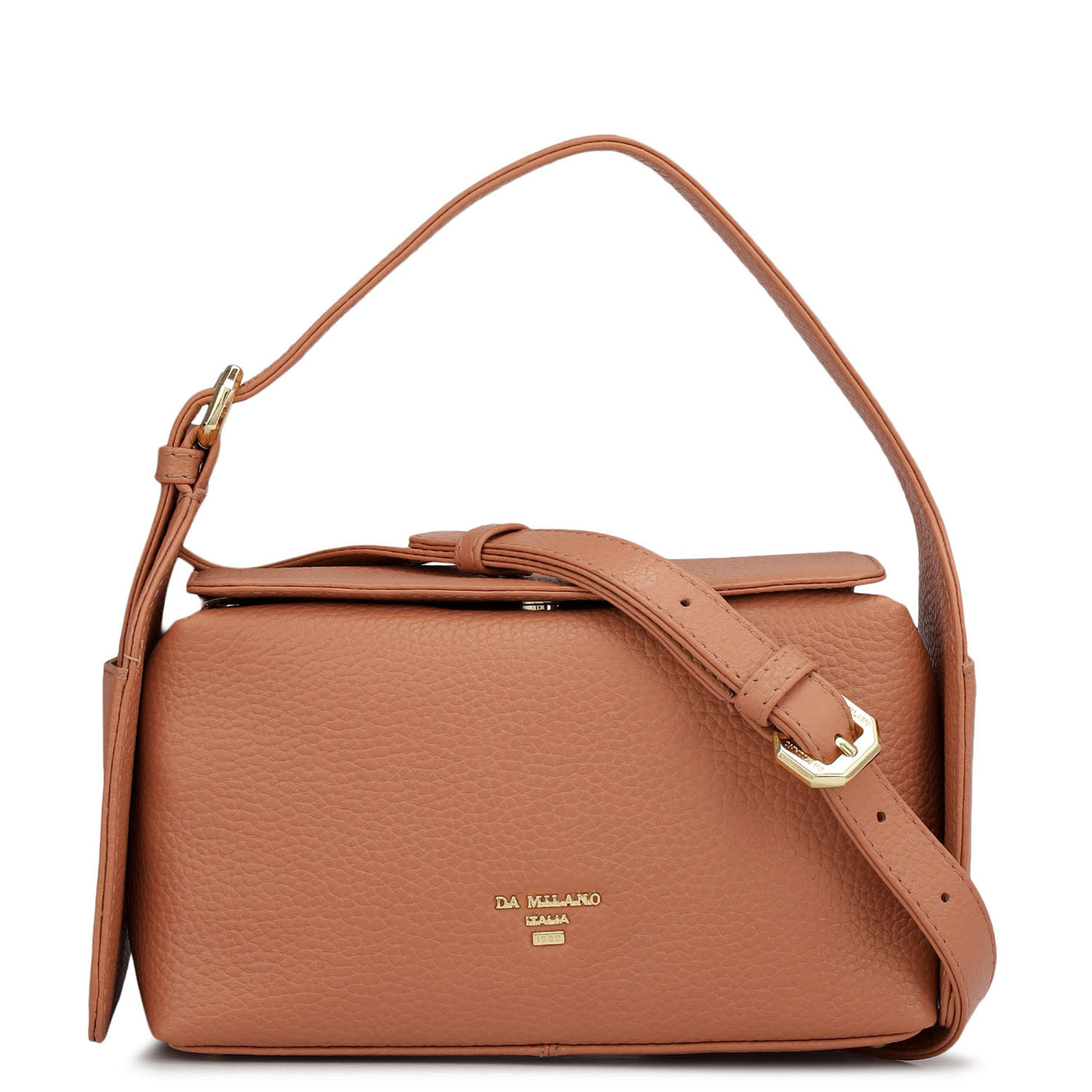 Small Wax Leather Sling - Terracotta