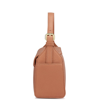 Small Wax Leather Sling - Terracotta