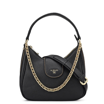 Small Wax Leather Sling - Black