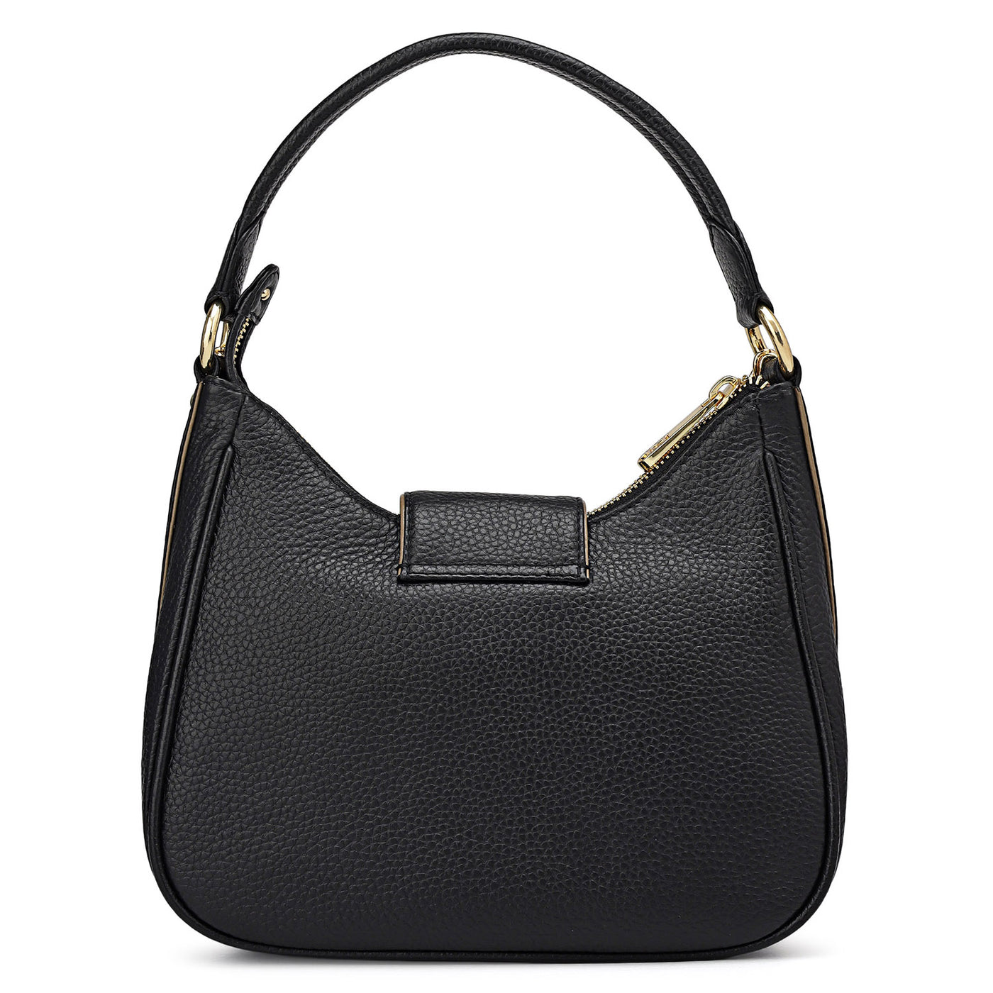 Small Wax Leather Sling - Black