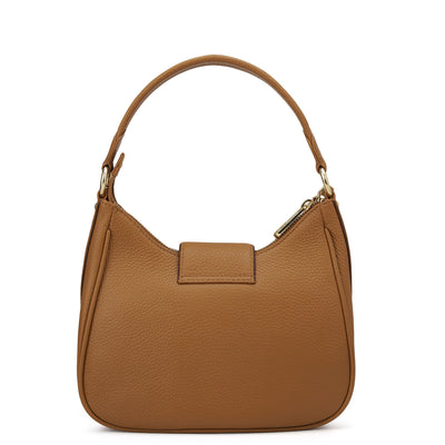 Small Wax Leather Sling - Caramel