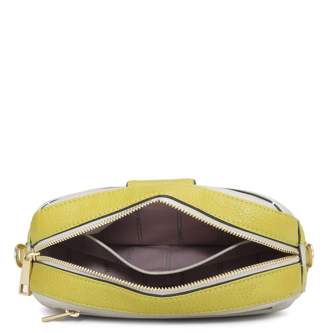Small Wax Leather Sling - Khaki