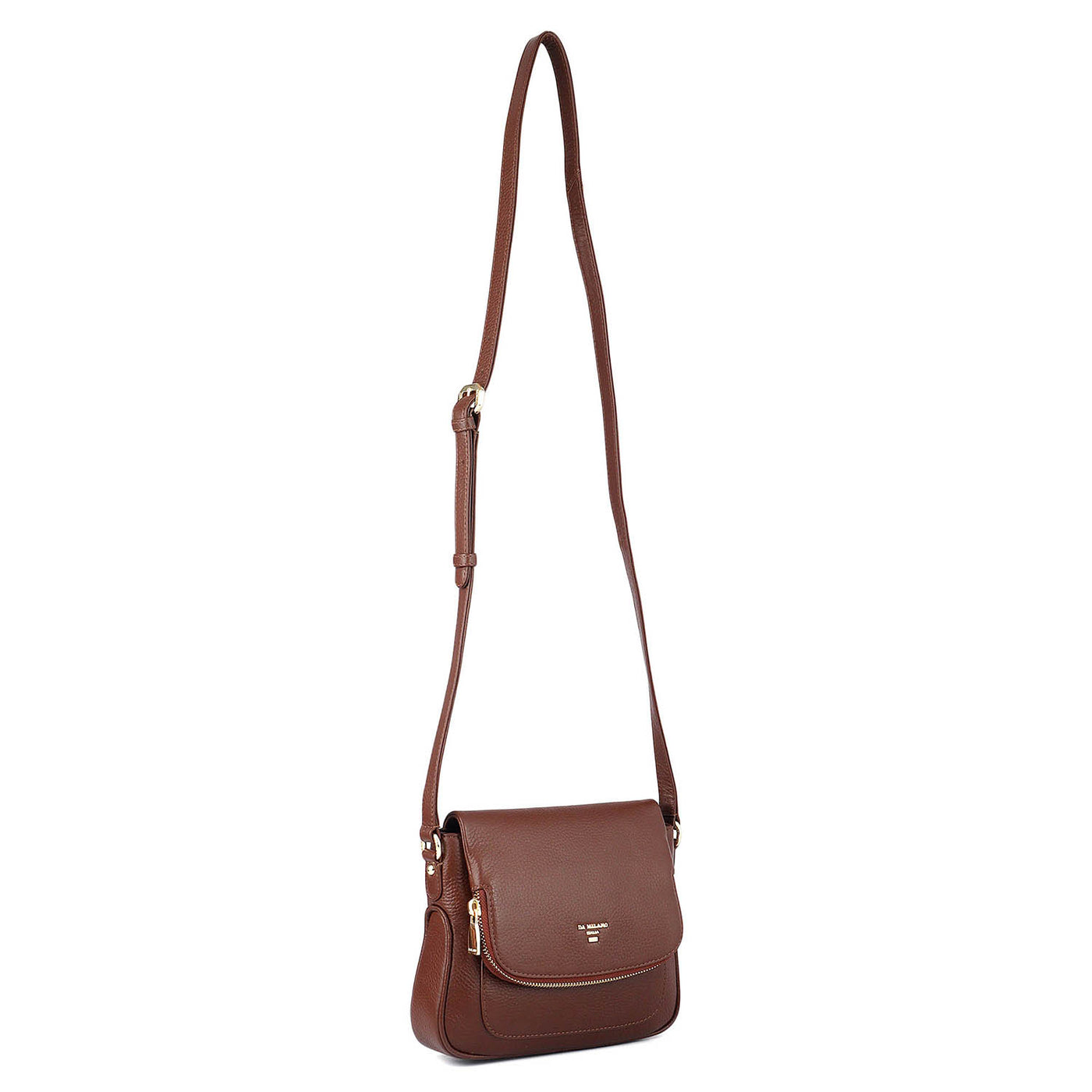 Small Wax Leather Sling - Espresso