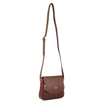 Small Wax Leather Sling - Espresso