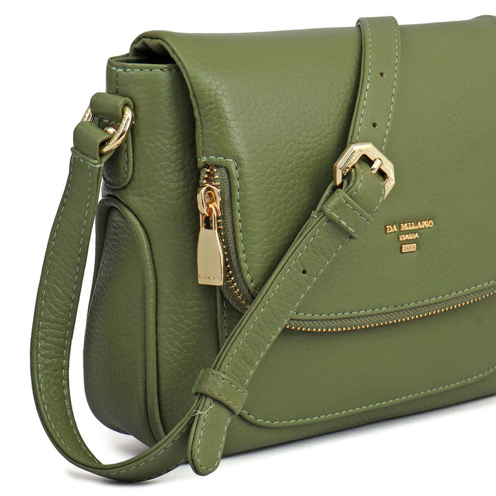 Small Wax Leather Sling - Fern