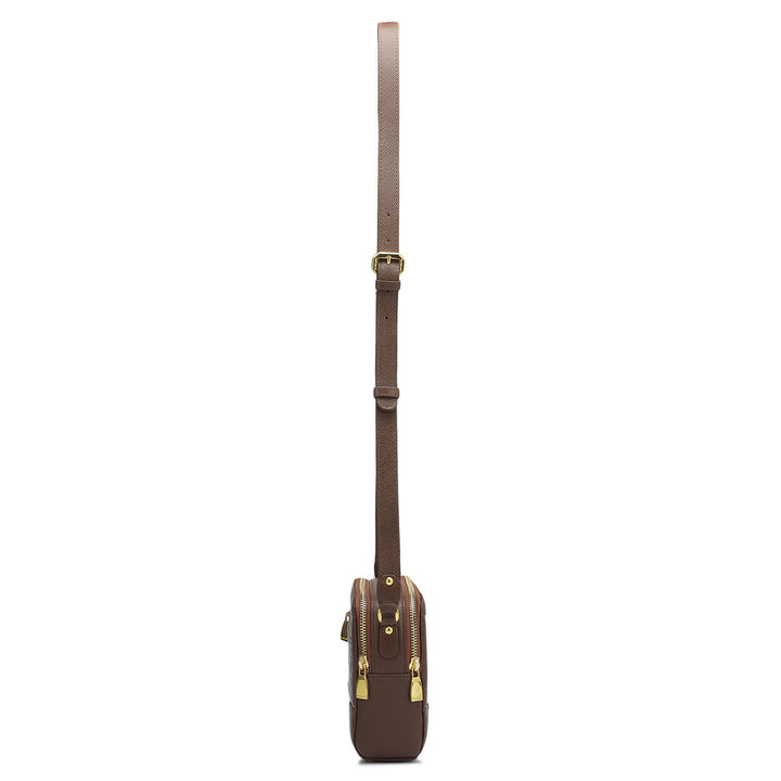 Small Croco Franzy Leather Sling - Date