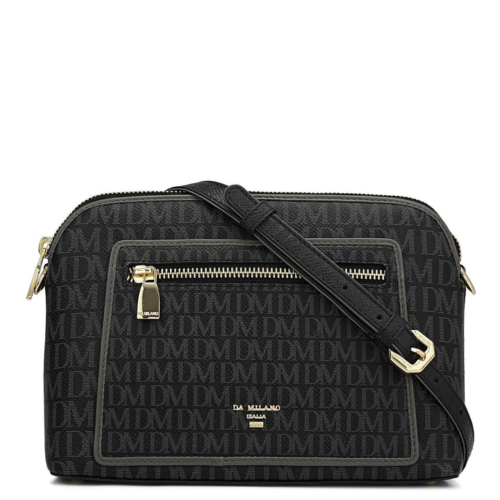 Small Monogram Leather Sling - Black