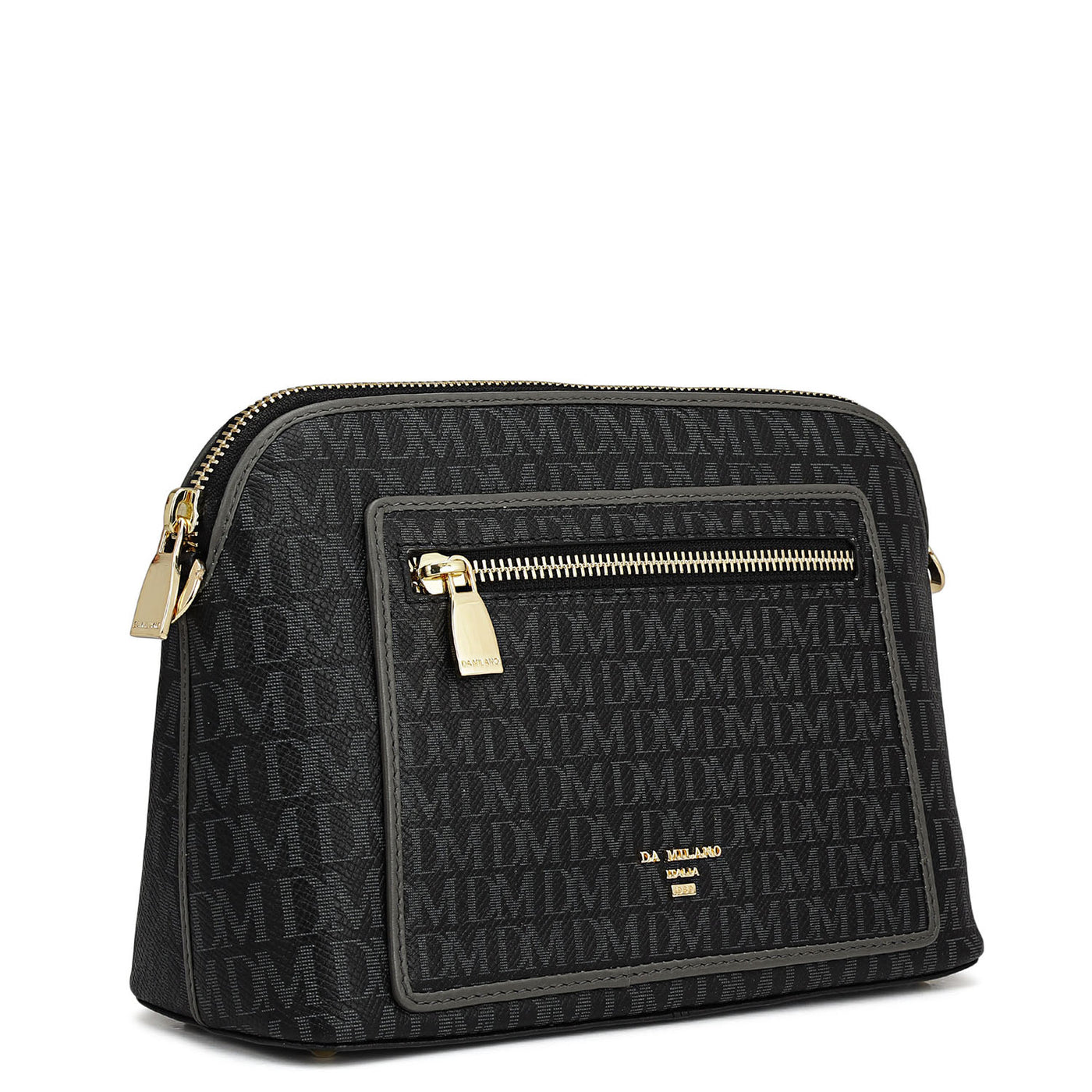 Small Monogram Leather Sling - Black