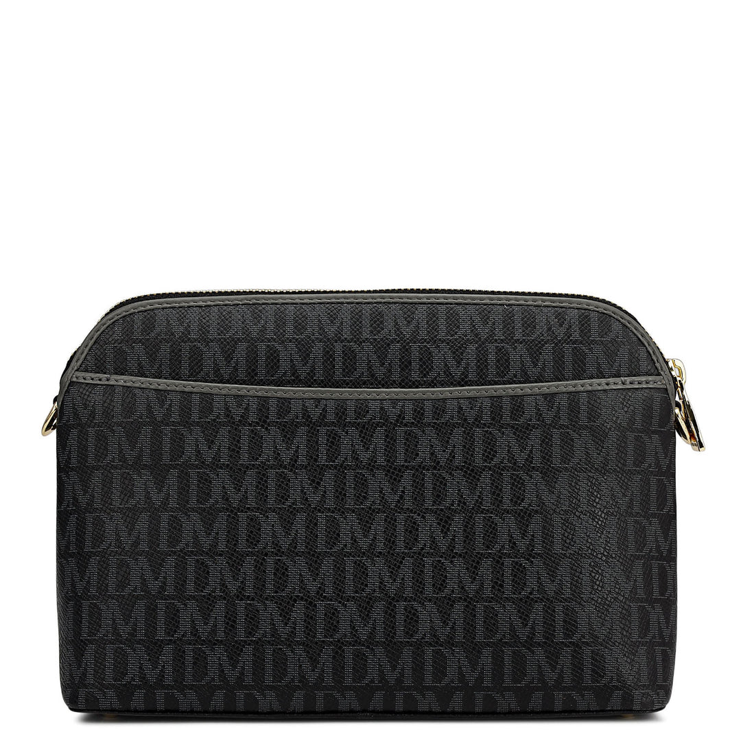 Small Monogram Leather Sling - Black