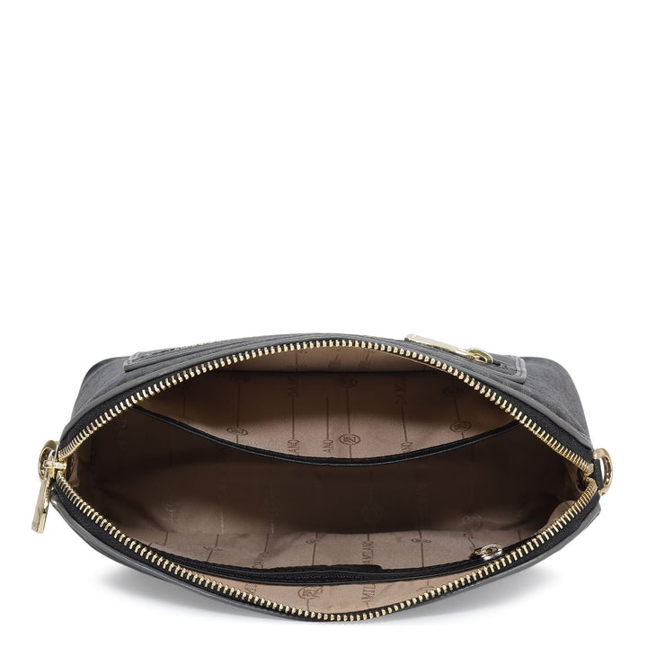 Small Monogram Leather Sling - Black