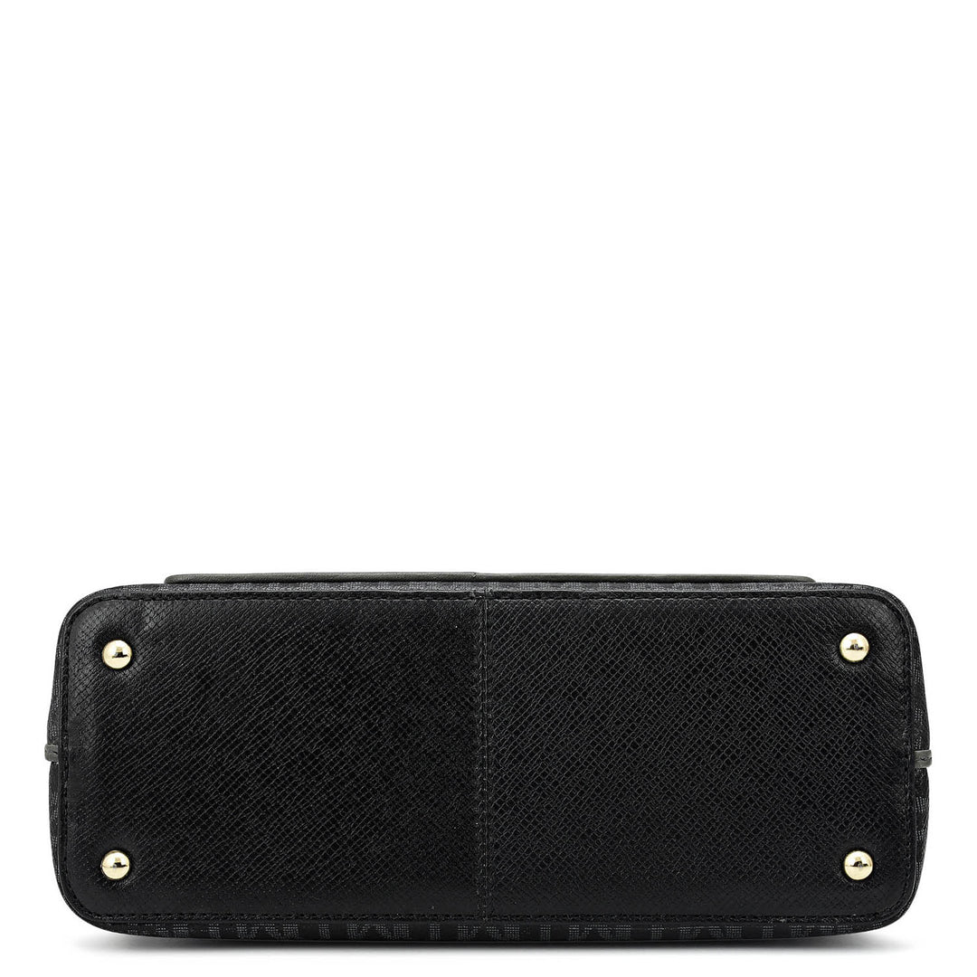 Small Monogram Leather Sling - Black