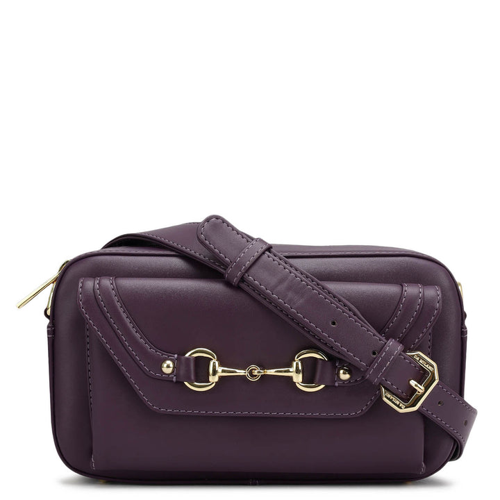 Mini Plain Leather Sling - Grapevine