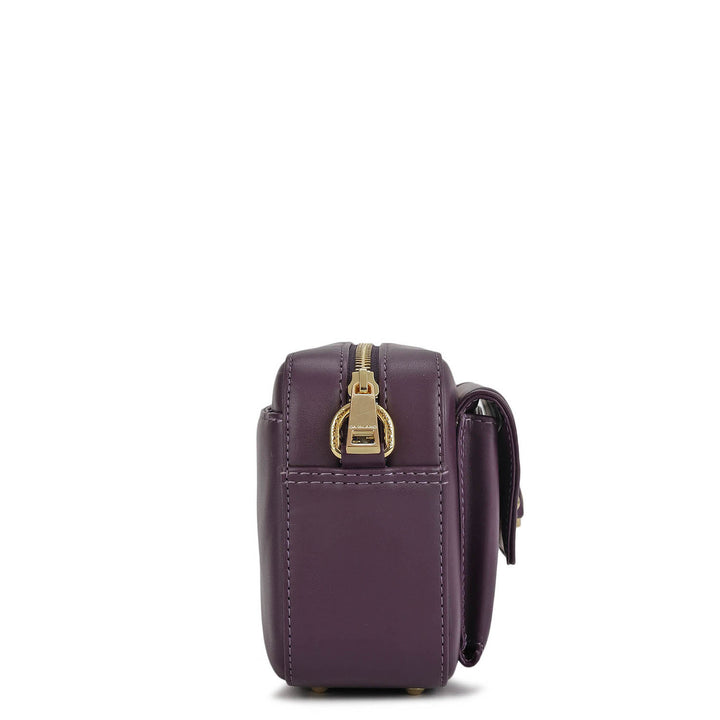 Mini Plain Leather Sling - Grapevine