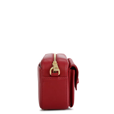 Small Plain Leather Sling - Plumberry