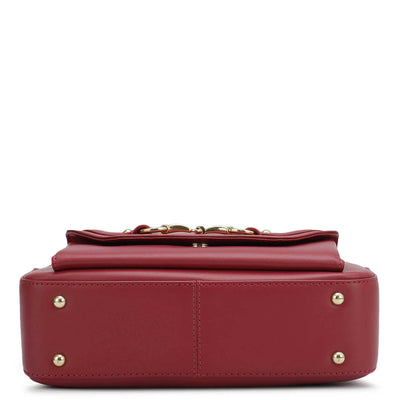 Small Plain Leather Sling - Plumberry