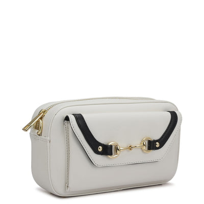 Small Plain Leather Sling - Snow