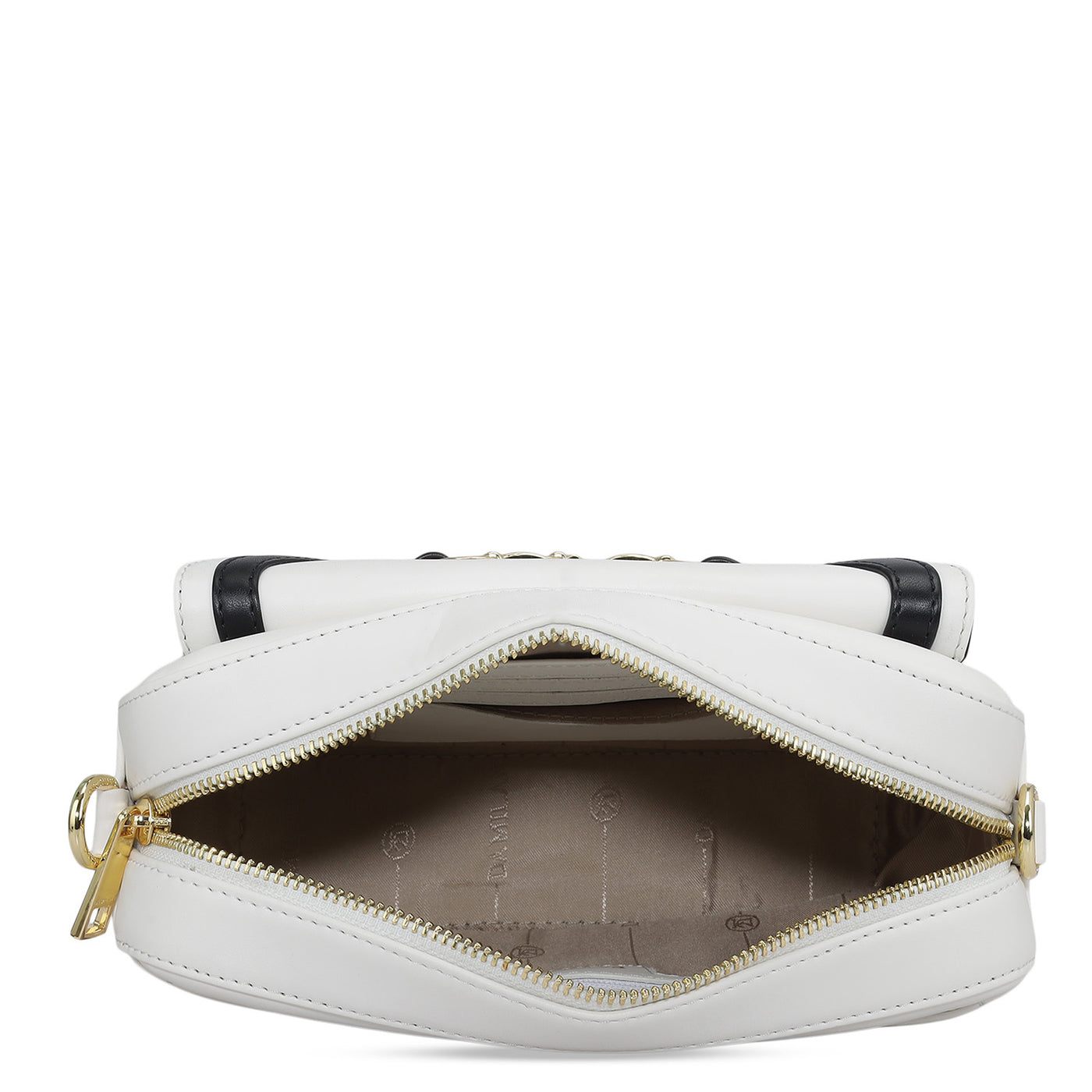 Small Plain Leather Sling - Snow