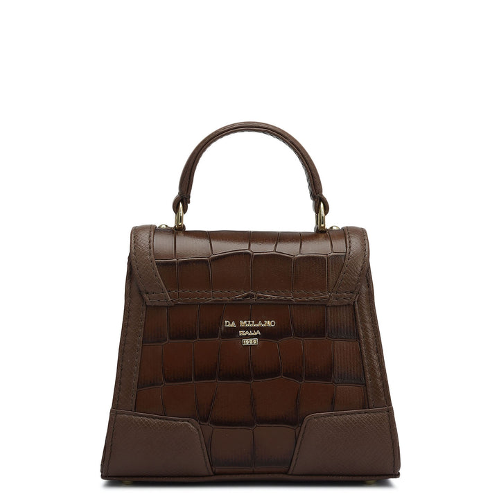 Small Croco Franzy Leather Sling - Date