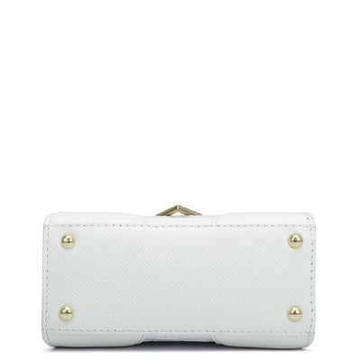 Small Croco Franzy Leather Sling - Snow