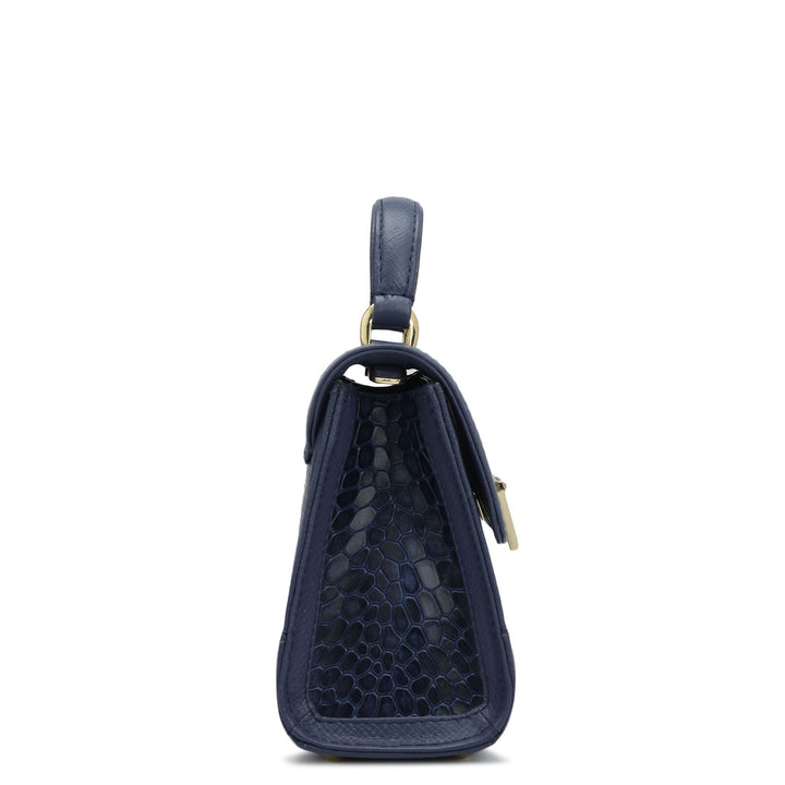 Small Croco Franzy Leather Sling - Stardust