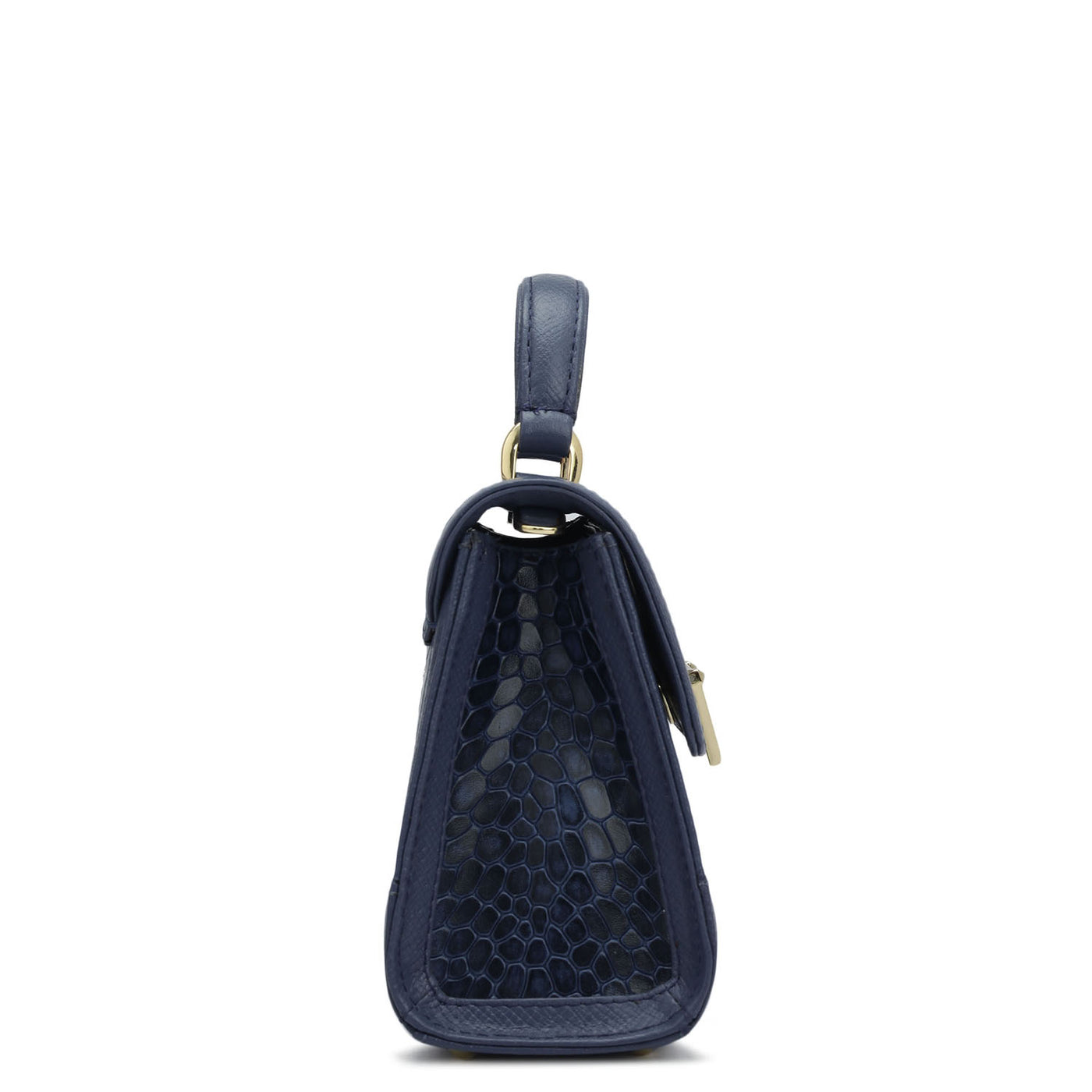 Small Croco Franzy Leather Sling - Stardust