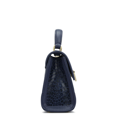 Small Croco Franzy Leather Sling - Stardust