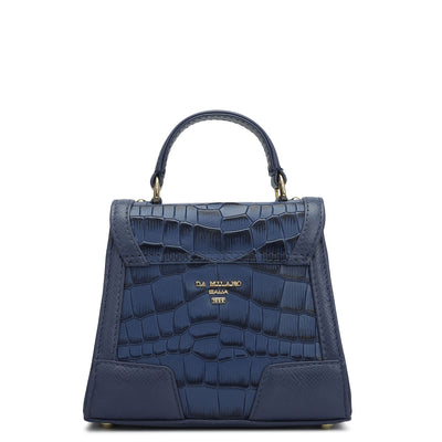 Small Croco Franzy Leather Sling - Stardust