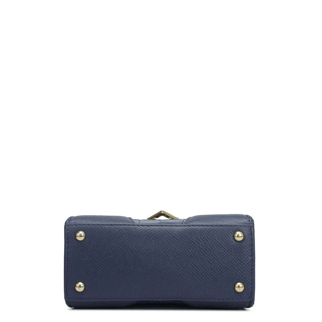 Small Croco Franzy Leather Sling - Stardust