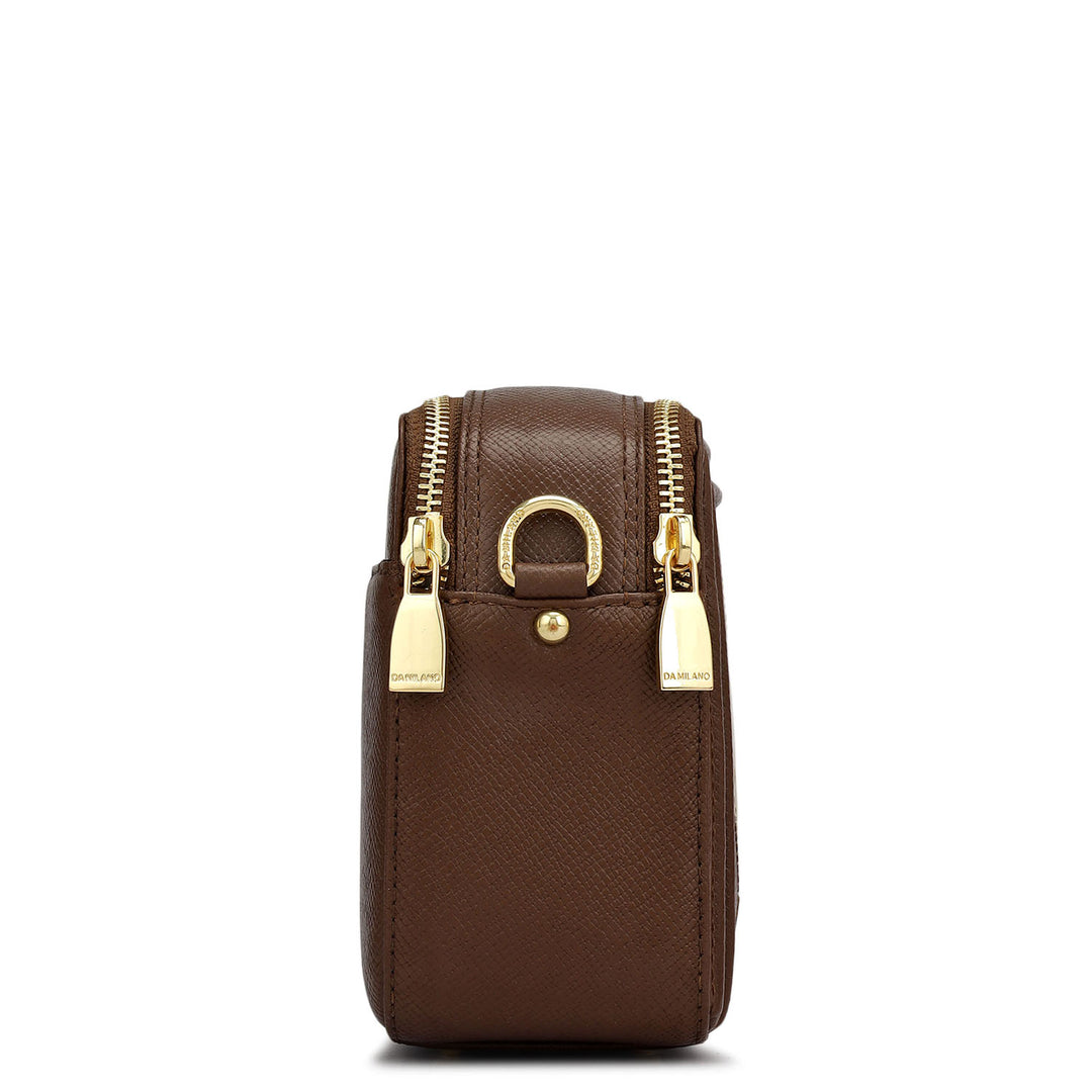 Mini Mosaic Franzy Leather Sling - Date & Frost