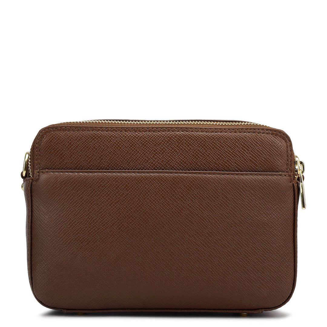 Mini Mosaic Franzy Leather Sling - Date & Frost
