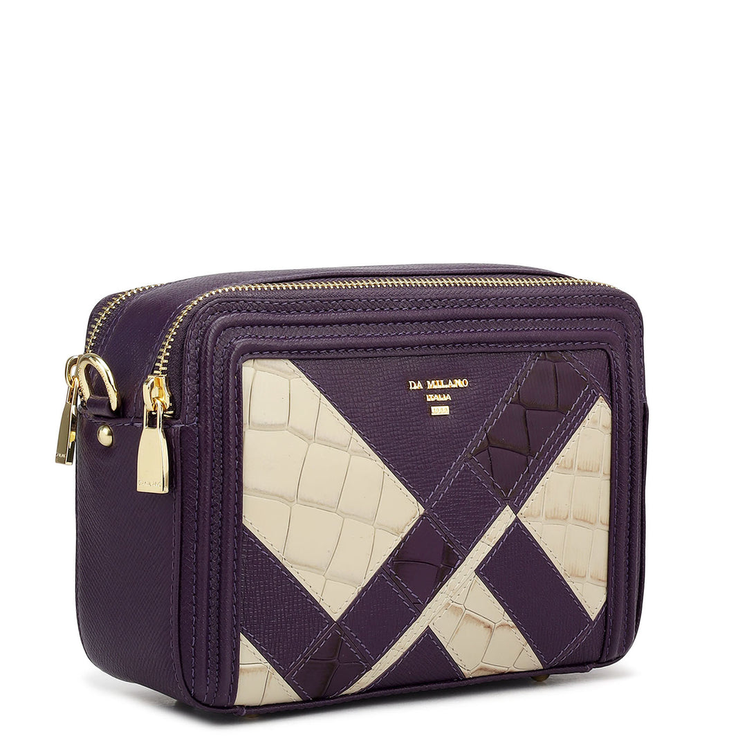 Mini Mosaic Franzy Leather Sling - Grapevine & Frost