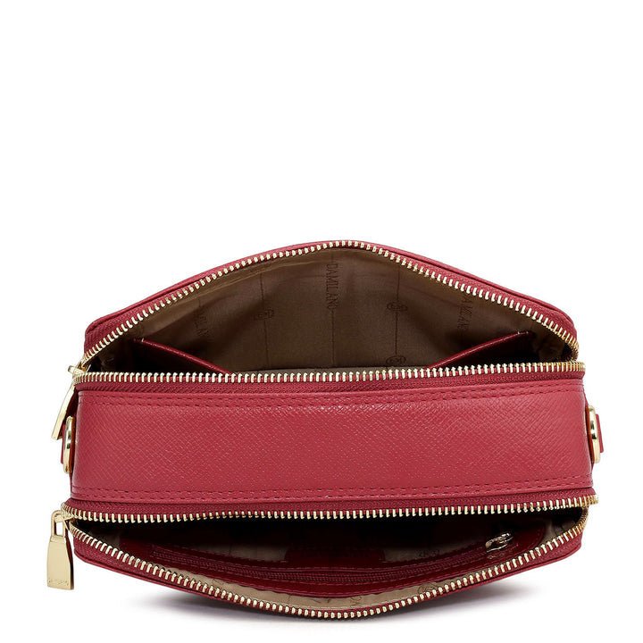 Mini Mosaic Franzy Leather Sling - Plumberry & Frost