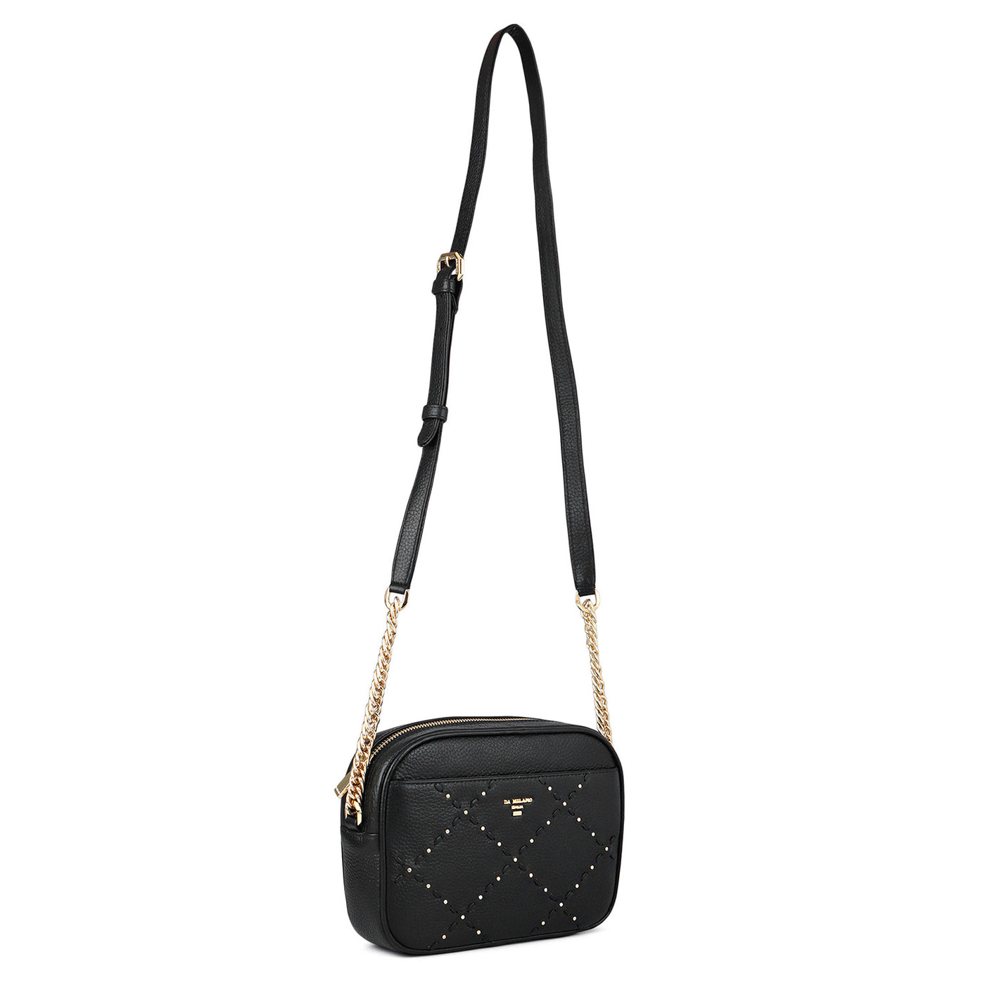 Serena Bunti Wax Leather Sling - Black