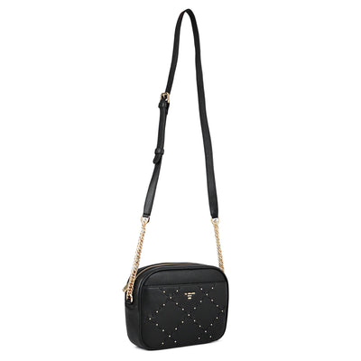 Serena Bunti Wax Leather Sling - Black