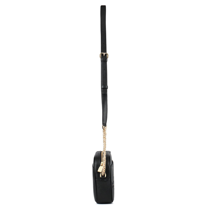 Serena Wax Leather Sling - Black