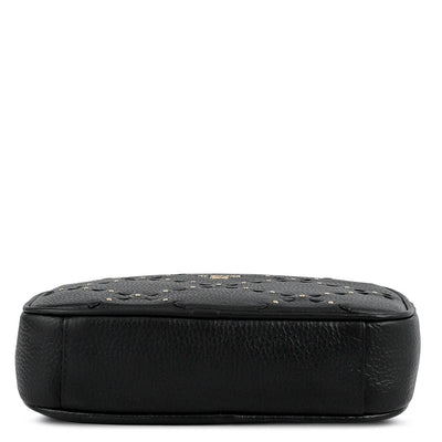 Serena Bunti Wax Leather Sling - Black