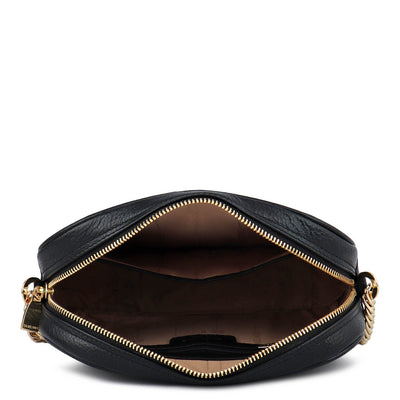 Serena Bunti Wax Leather Sling - Black