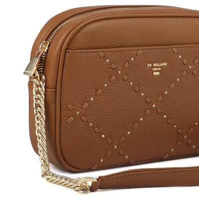 Serena Bunti Wax Leather Sling - Caramel