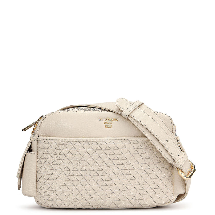 Small Mat Wax Leather Sling - Marshmallow