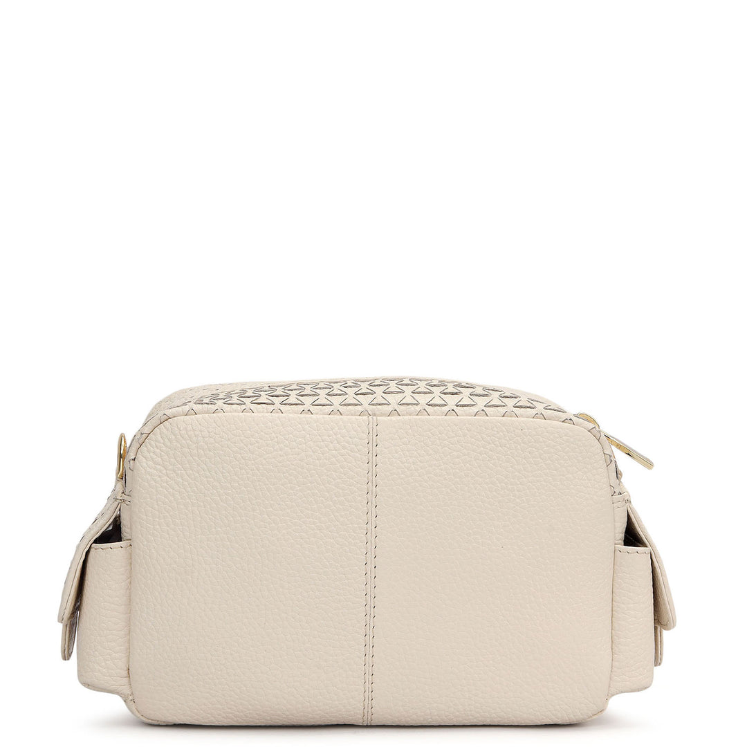 Small Mat Wax Leather Sling - Marshmallow