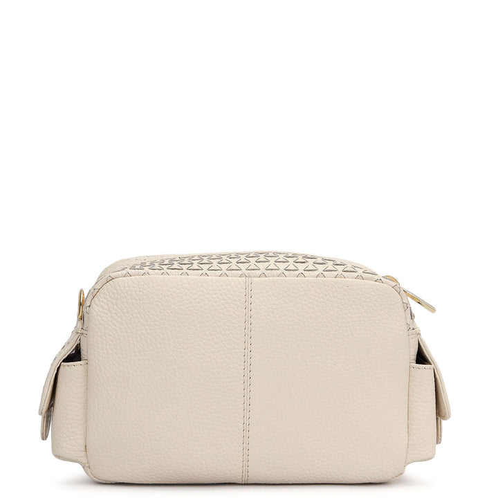 Small Mat Wax Leather Sling - Marshmallow