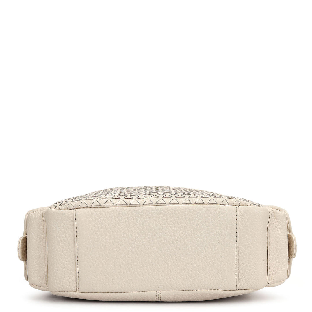 Small Mat Wax Leather Sling - Marshmallow