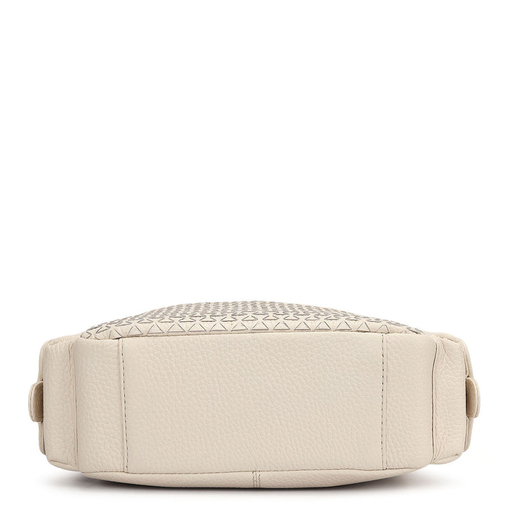 Small Mat Wax Leather Sling - Marshmallow