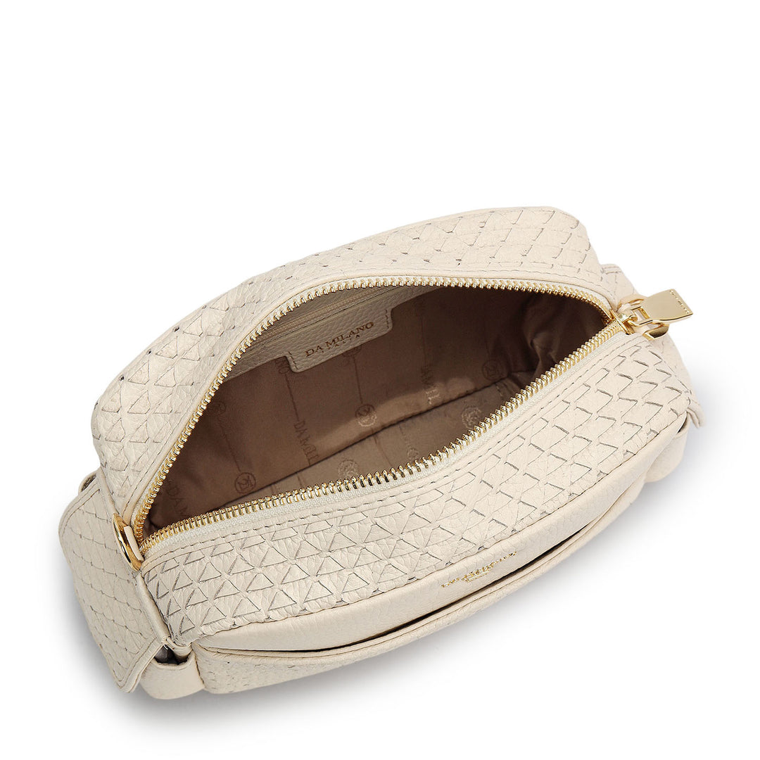 Small Mat Wax Leather Sling - Marshmallow