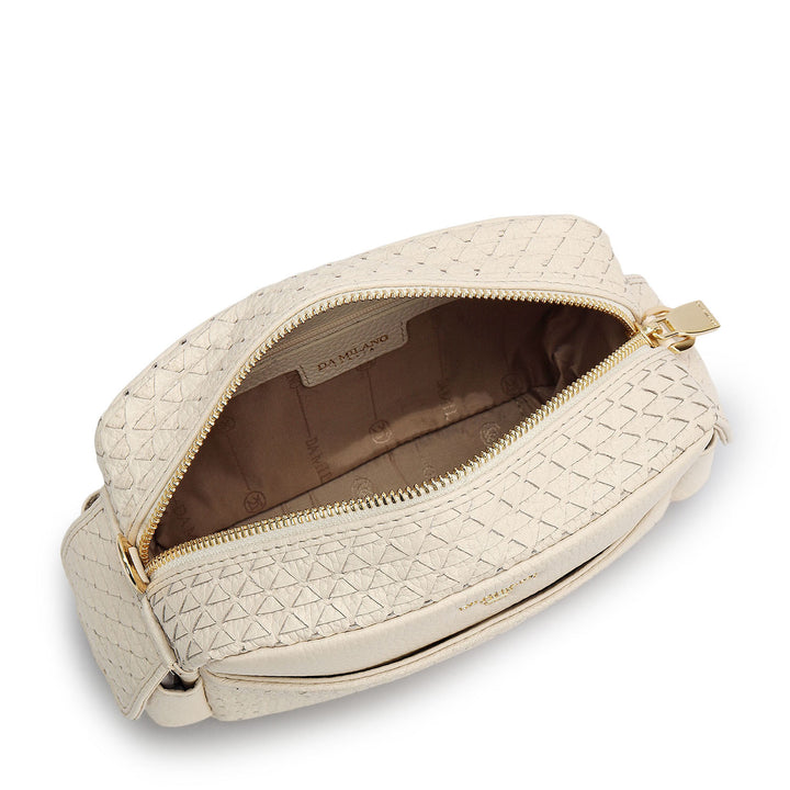 Small Mat Wax Leather Sling - Marshmallow