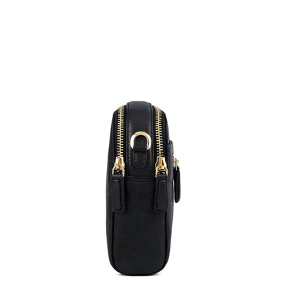 Small Franzy Leather Sling - Black